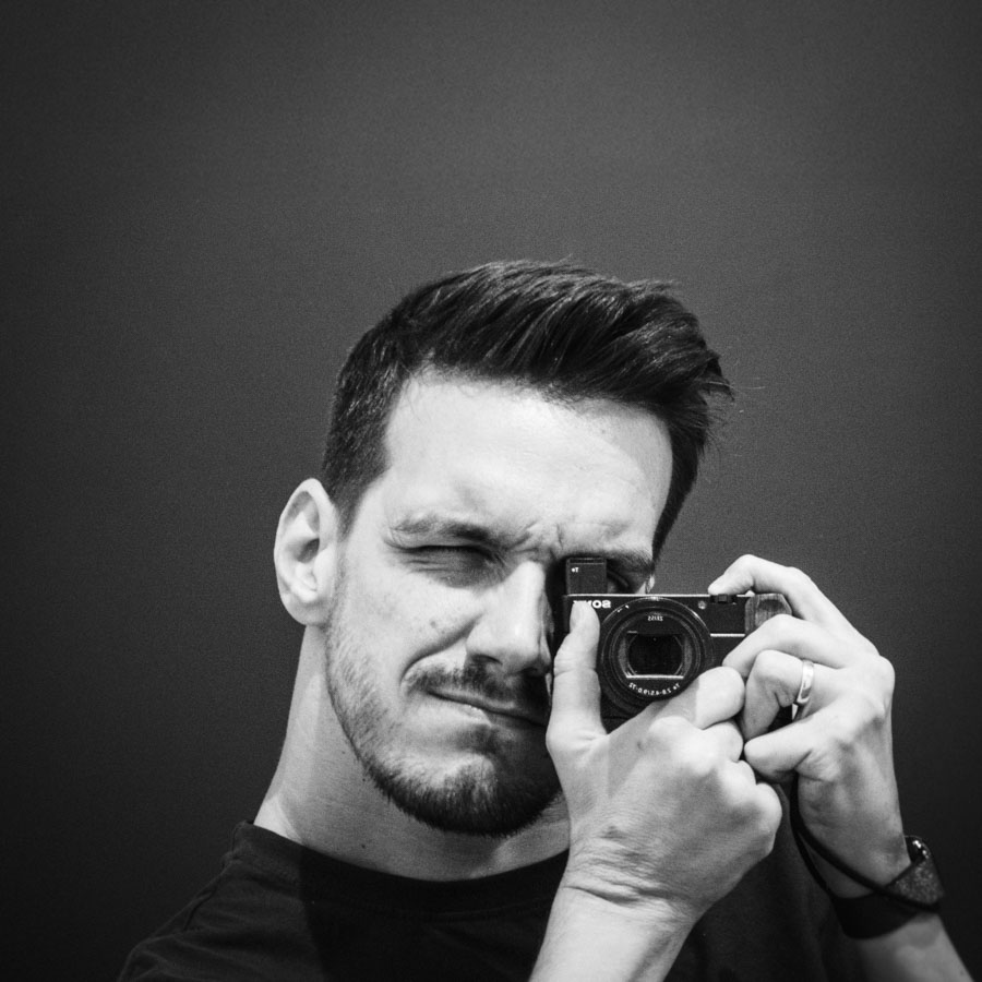 Fabian mit Kamera
